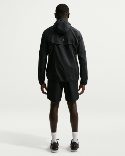 Nike Stride Men's Repel UV Running Jacket - Black/Black - View 5