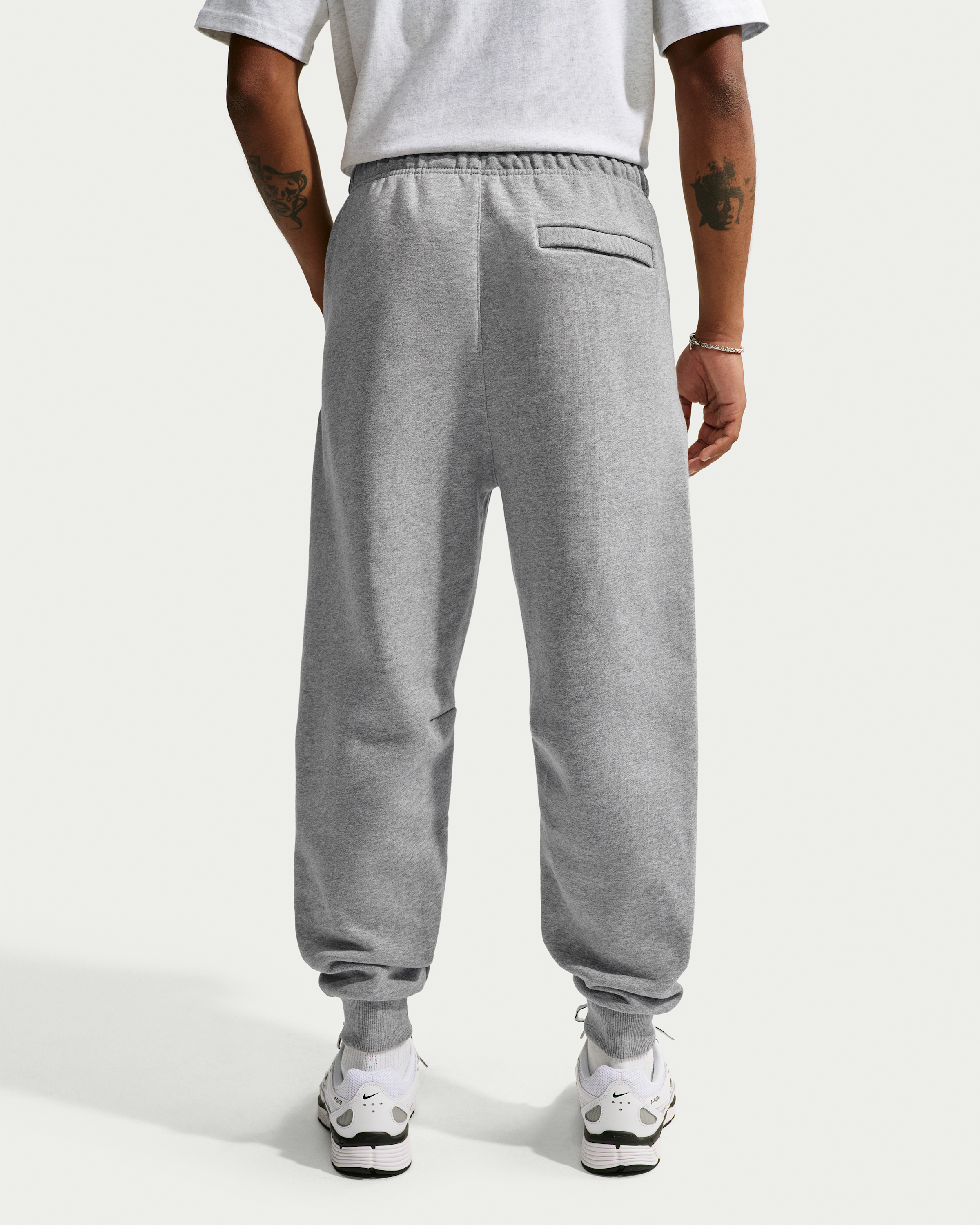 Nike Solo Fleece Men's Joggers - Dark Grey Heather/Sail - View 3
