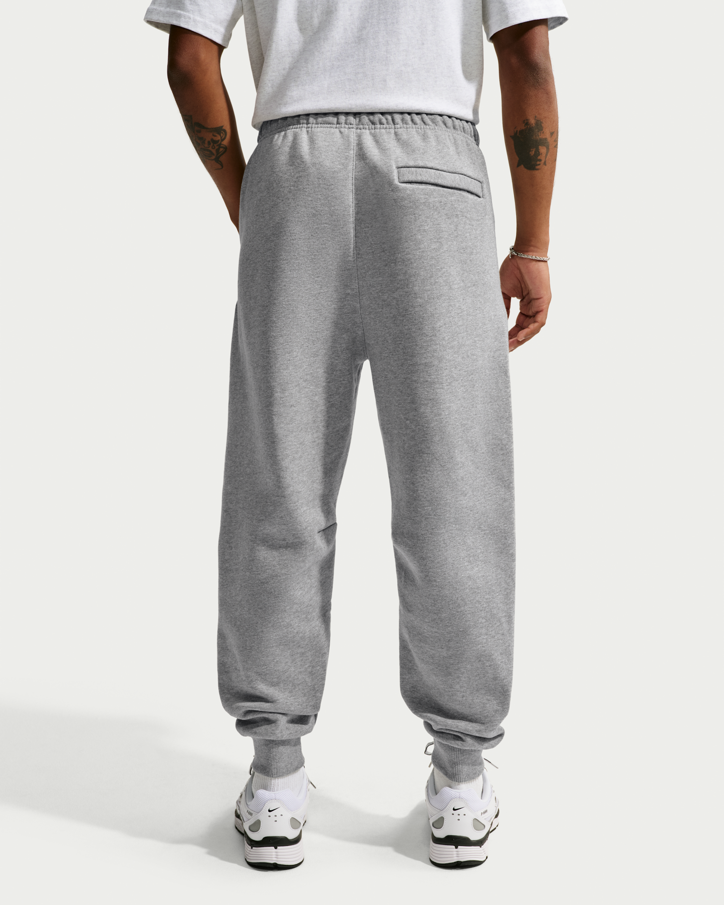 Nike Solo Fleece Men's Joggers - Dark Grey Heather/Sail - View 3