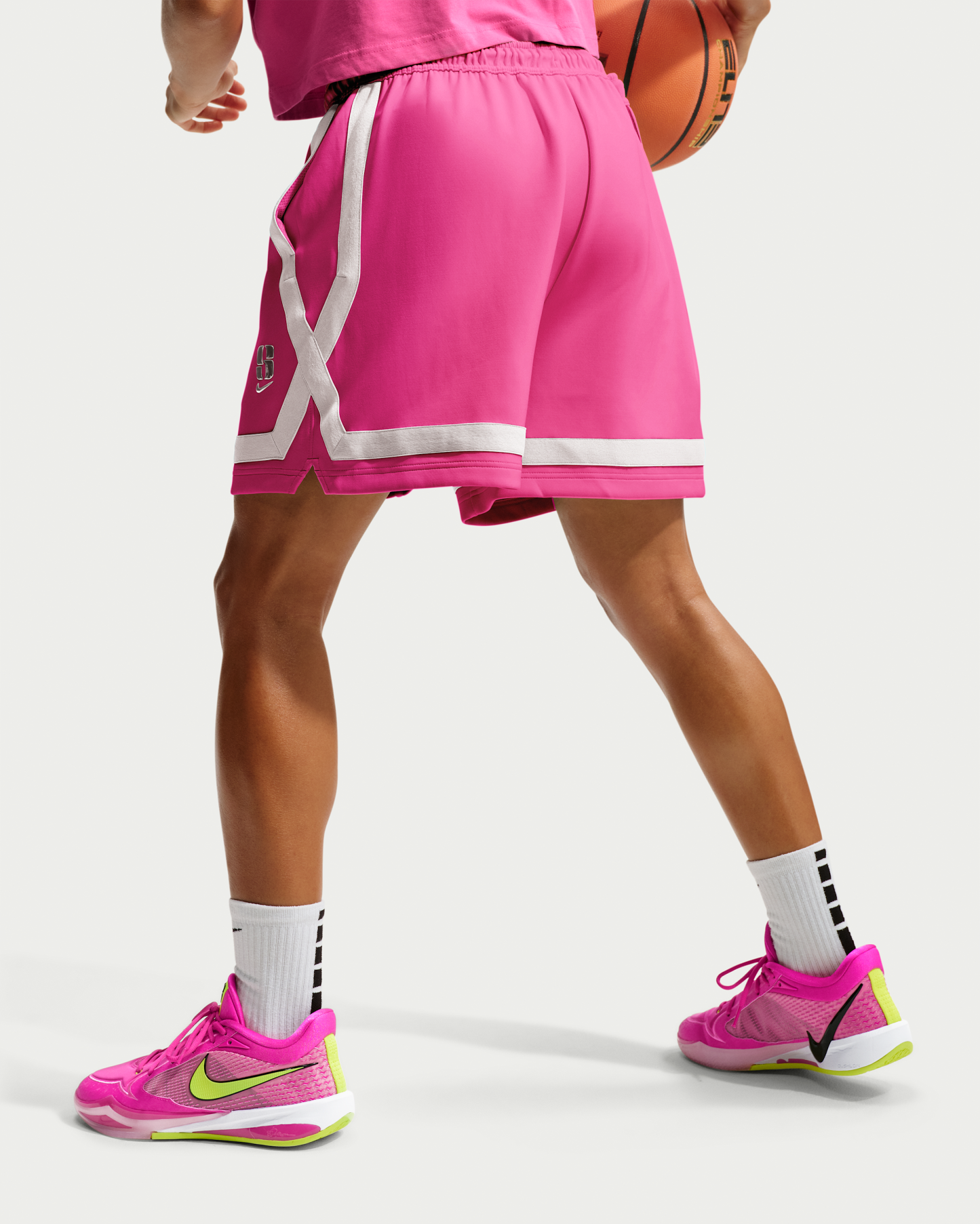 Sabrina 4 Basketball Shoes - Desert Pink/Pink Rise/Shadow Brown/Lemon Venom - View 9