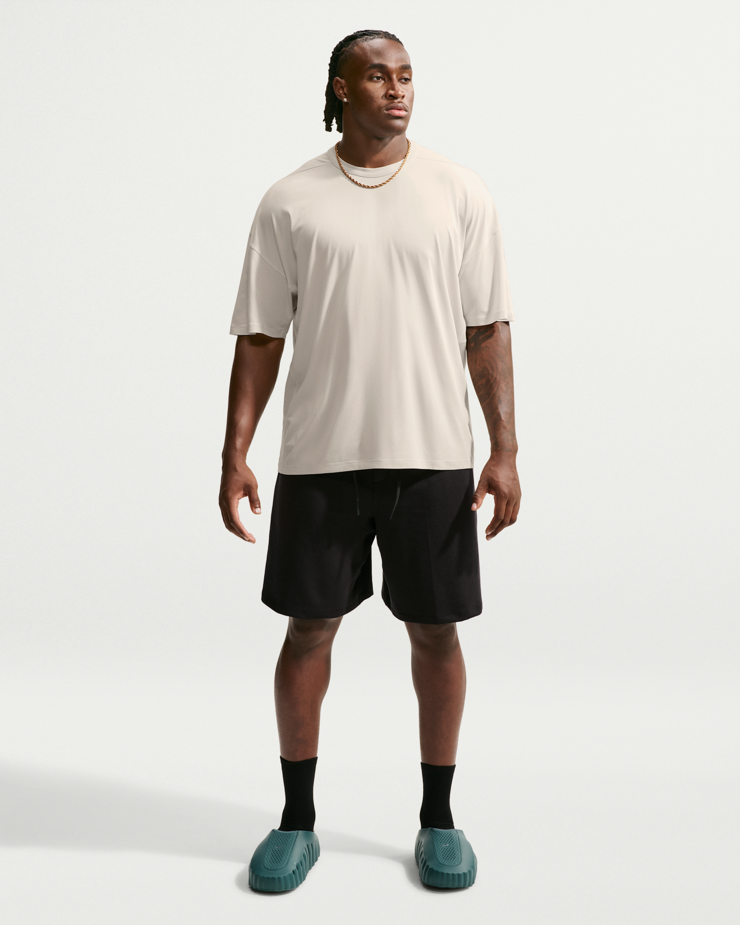 Nike 24.7 ImpossiblySoft Light Men's Dri-FIT Short-Sleeved T-Shirt - Light Orewood Brown/Sail/Light Iron Ore - View 10