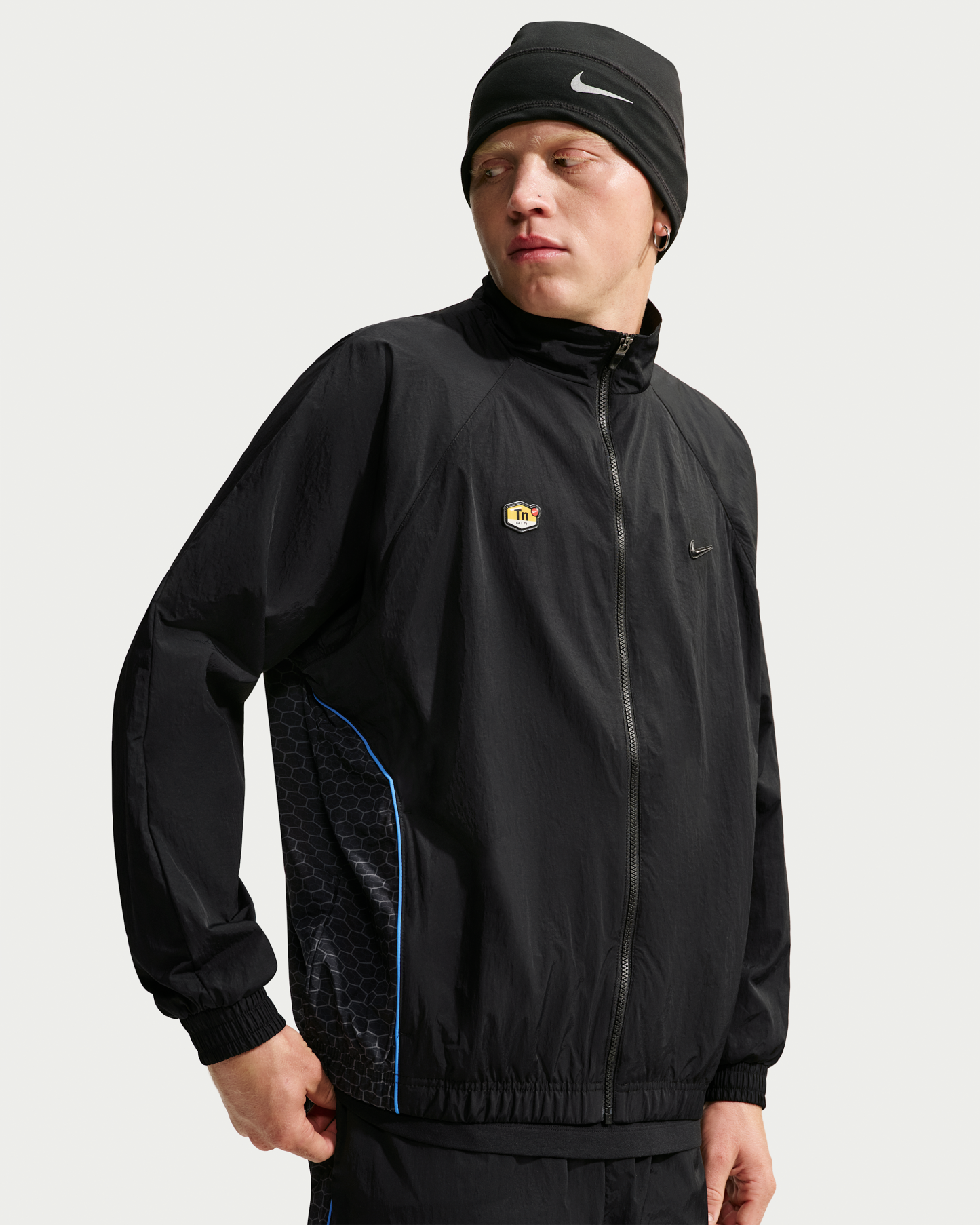 Nike Sportswear Men's Woven Tracksuit Jacket - Black/Black - View 1