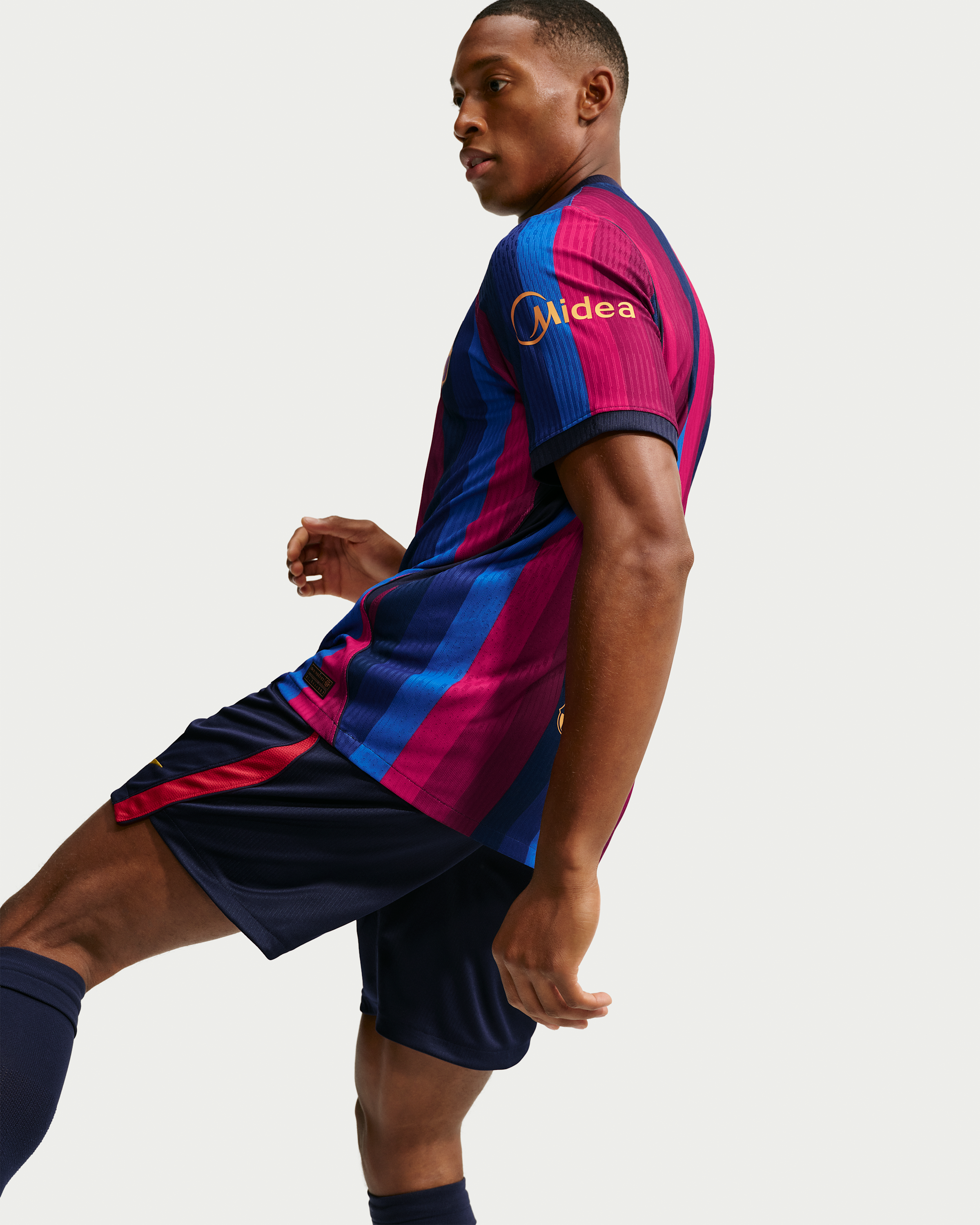F.C. Barcelona 2026/27 Match Home Men's Nike Aero-FIT Football Authentic Shirt - Deep Garnet/Blue Void/Blackened Blue/Mineral Yellow - View 3