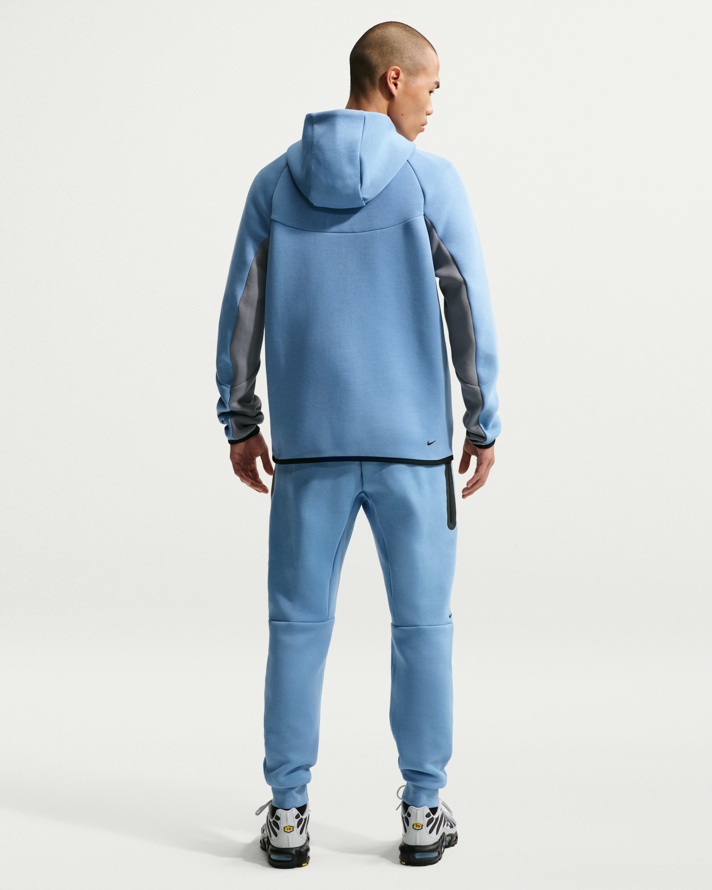 Nike Tech Men's Fleece Windrunner Full-Zip Jacket - Work Blue/Cool Grey/Black - View 5