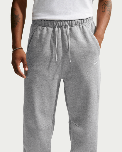 Nike Solo Fleece Men's Joggers - Dark Grey Heather/Sail - View 2