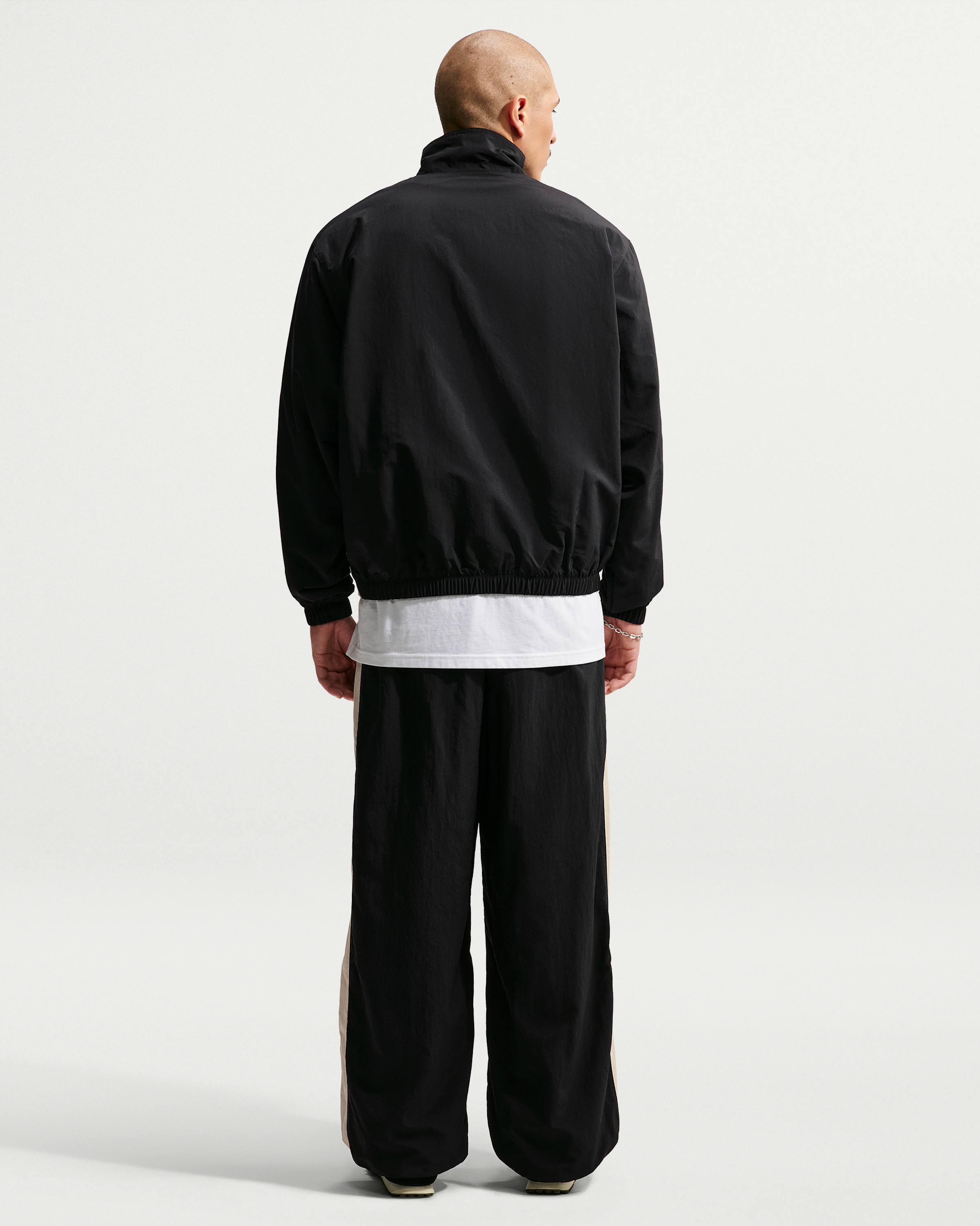 Nike Club Men's 1/2-Zip Jacket - Black/Sand Drift/Sand Drift - View 5