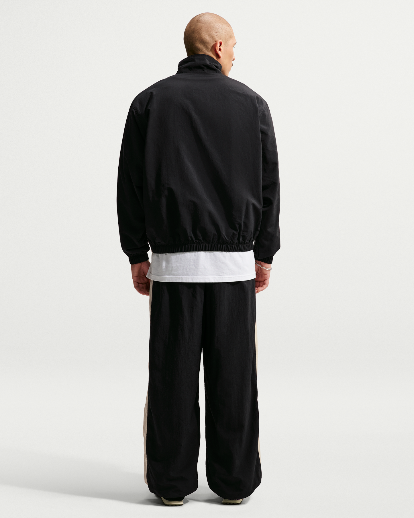 Nike Club Men's 1/2-Zip Jacket - Black/Sand Drift/Sand Drift - View 5