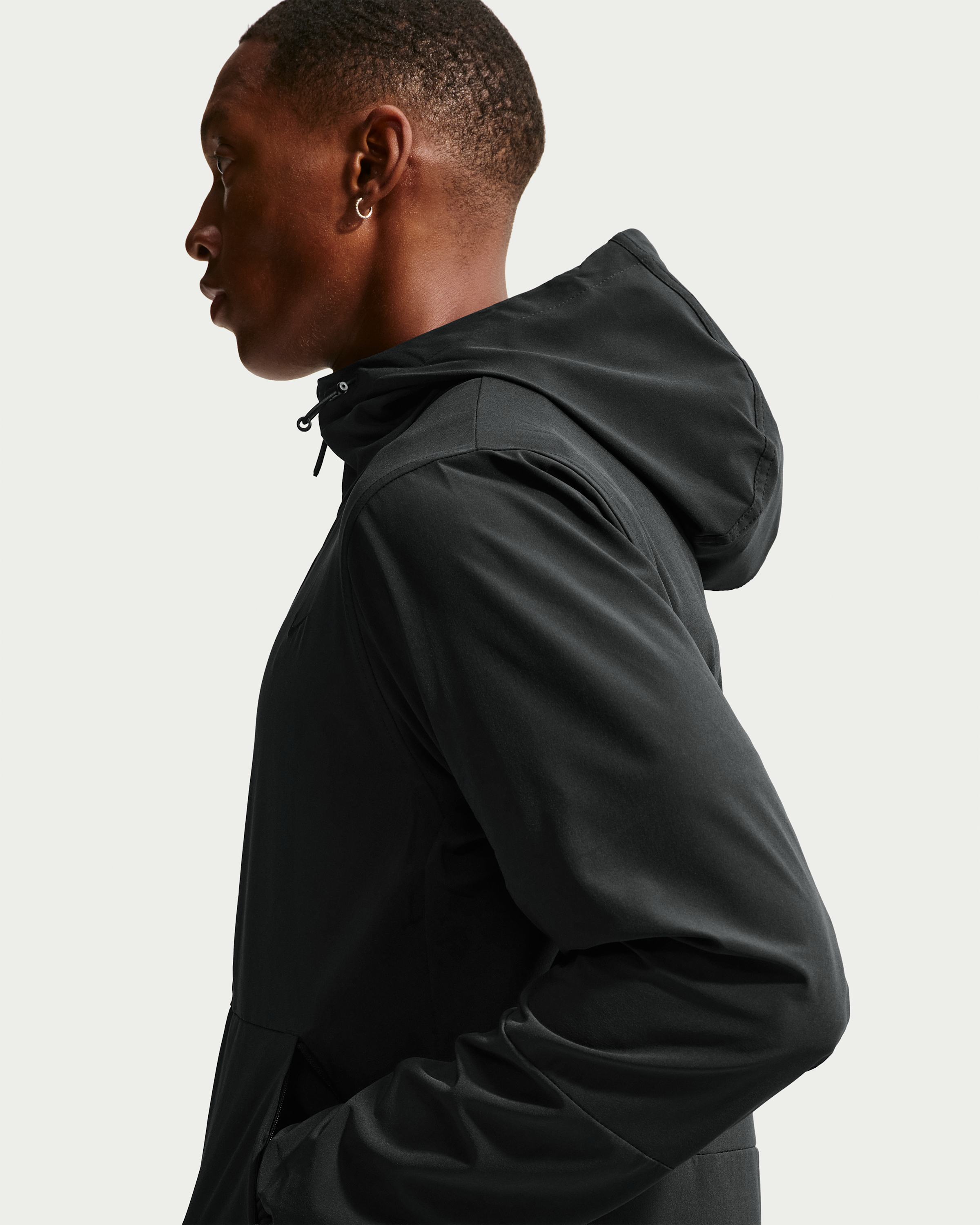 Nike Unlimited Men's Repel Hooded Versatile Jacket - Black/Black/Black - View 2