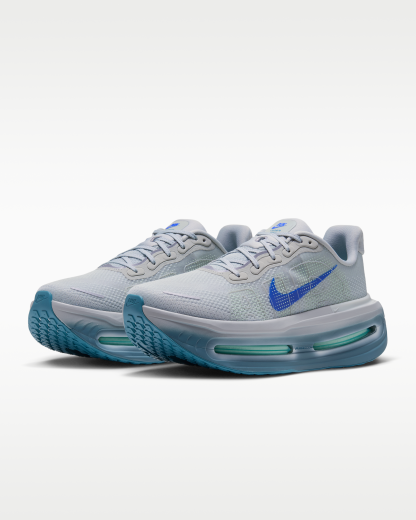 Nike Vomero Premium Men's Road Running Shoes - Grey Mist/Smoky Blue/Barely Green/Racer Blue - View 5
