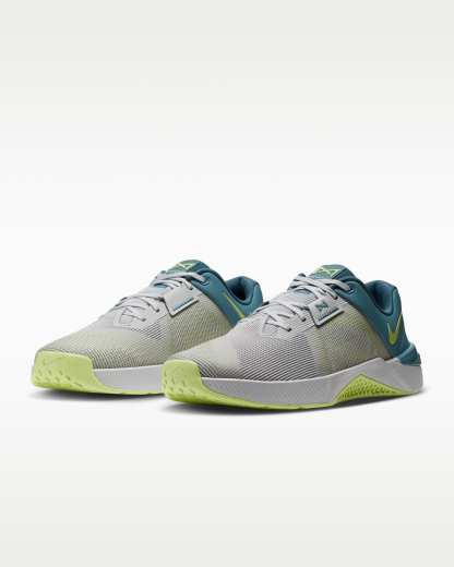 Nike Metcon 10 Men's Workout Shoes - Grey Fog/Smoky Blue/New Slate/Light Lemon Twist - View 5