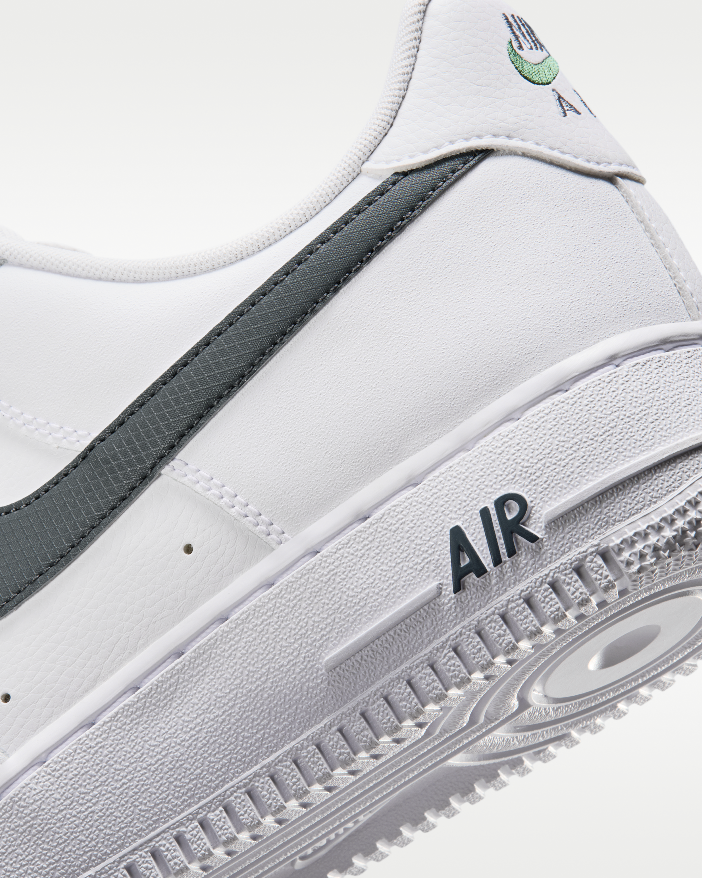Nike Air Force 1 '07 Men's Shoes - White/Fir/Cool Grey/Cool Grey - View 8