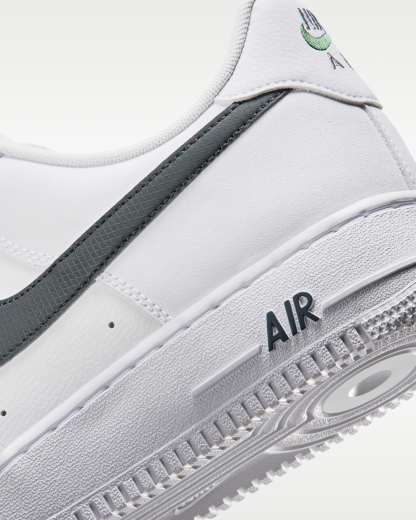 Nike Air Force 1 '07 Men's Shoes - White/Fir/Cool Grey/Cool Grey - View 8