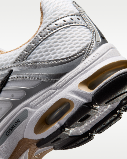Nike Air Max Moto 2K Women's Shoes with Reflective Design Accents - White/Metallic Silver/Black/British Khaki - View 8