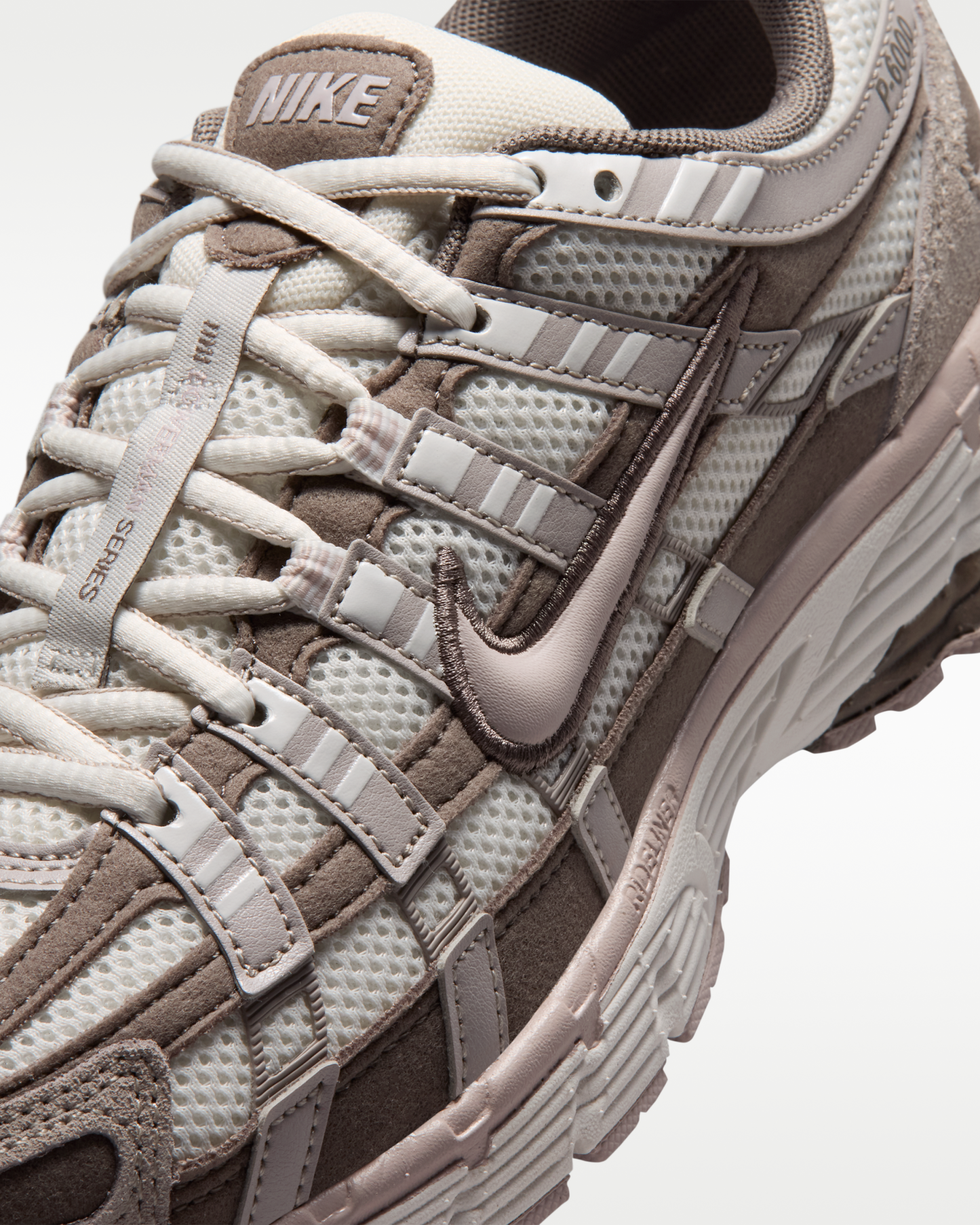 Nike P-6000 Women's Shoes - Summit White/Cave Stone/College Grey/Platinum Violet - View 7