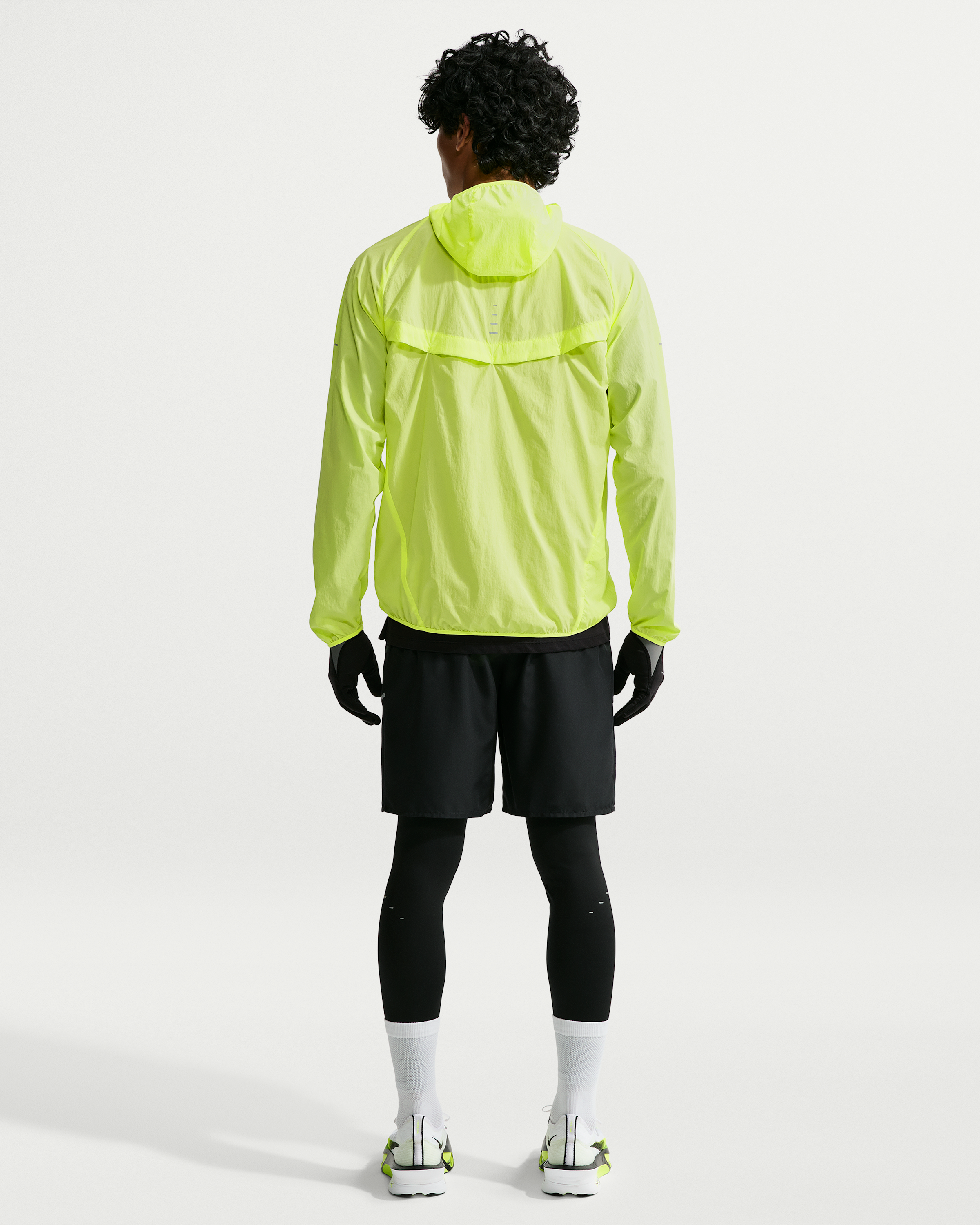 Nike Stride Men's Repel UV Running Jacket - Light Lemon Twist/Light Lemon Twist - View 5