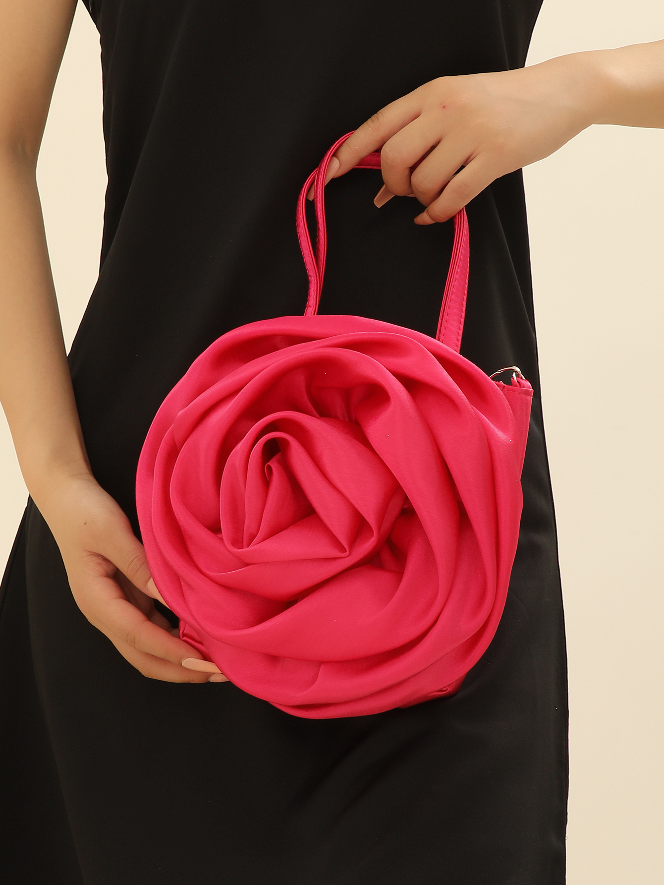 Three-dimensional Rose Tote Bag