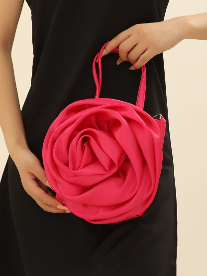 Three-dimensional Rose Tote Bag