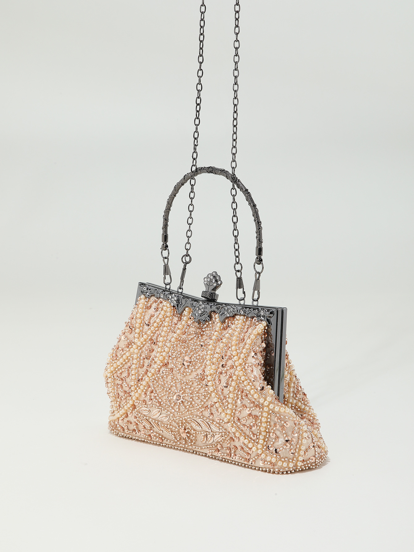 Bead Embroidery Beaded Sequins Evening Bag