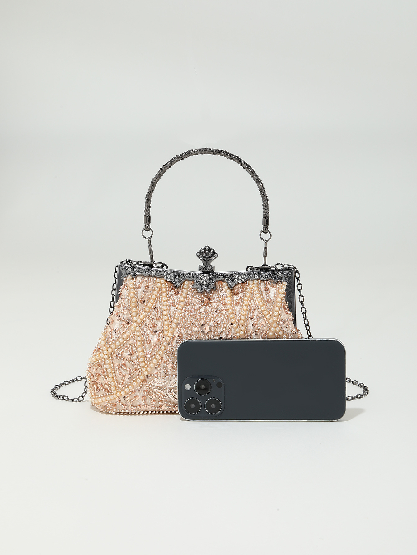 Bead Embroidery Beaded Sequins Evening Bag