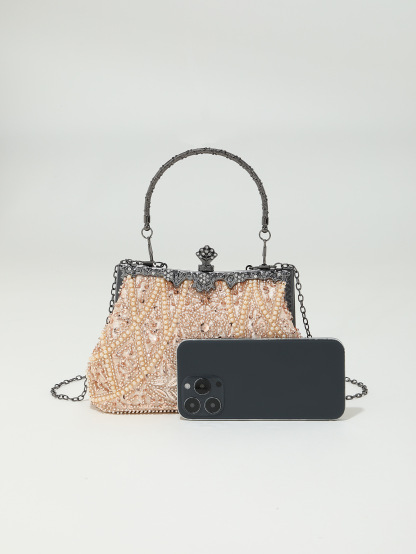 Bead Embroidery Beaded Sequins Evening Bag