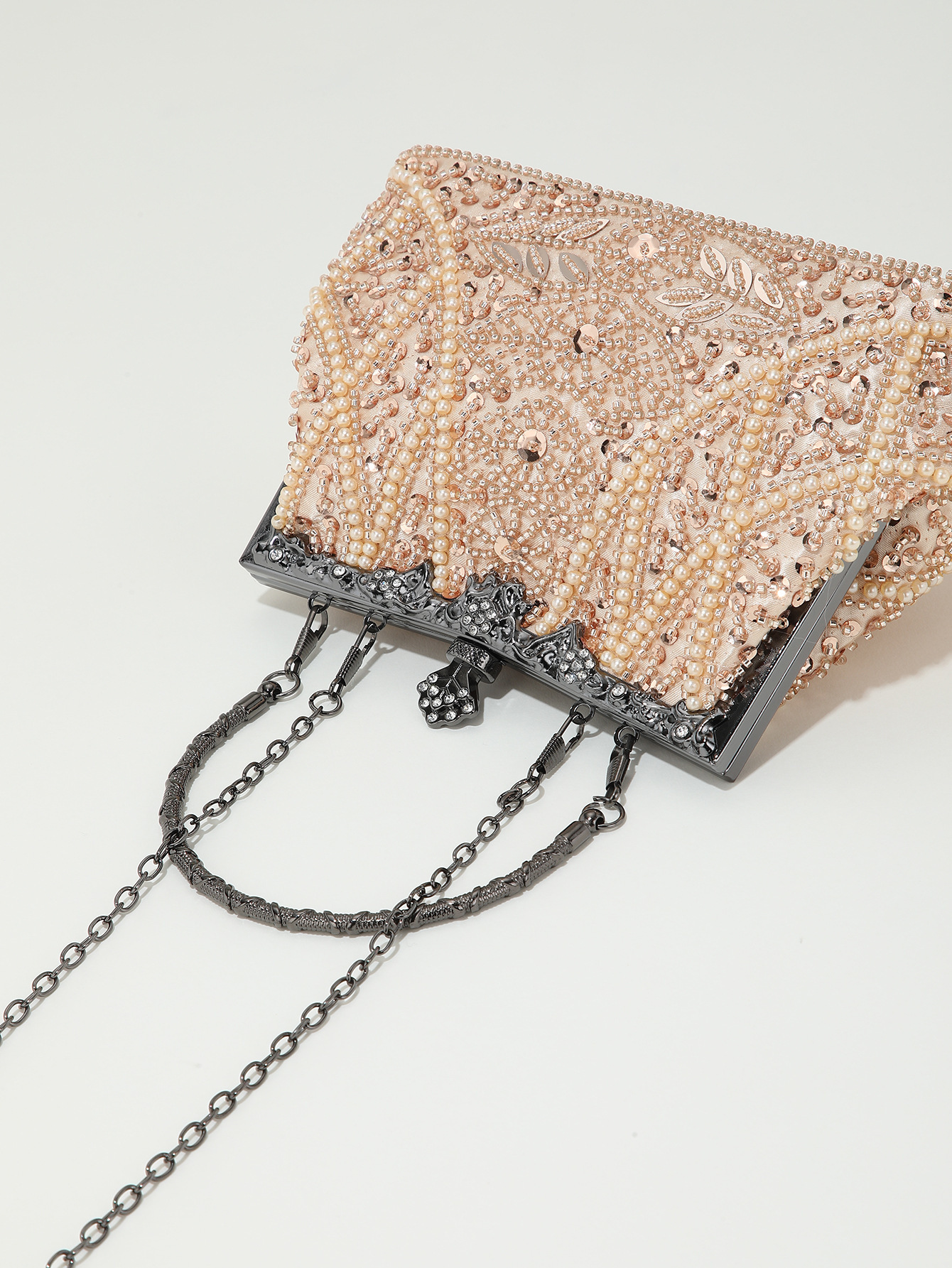 Bead Embroidery Beaded Sequins Evening Bag
