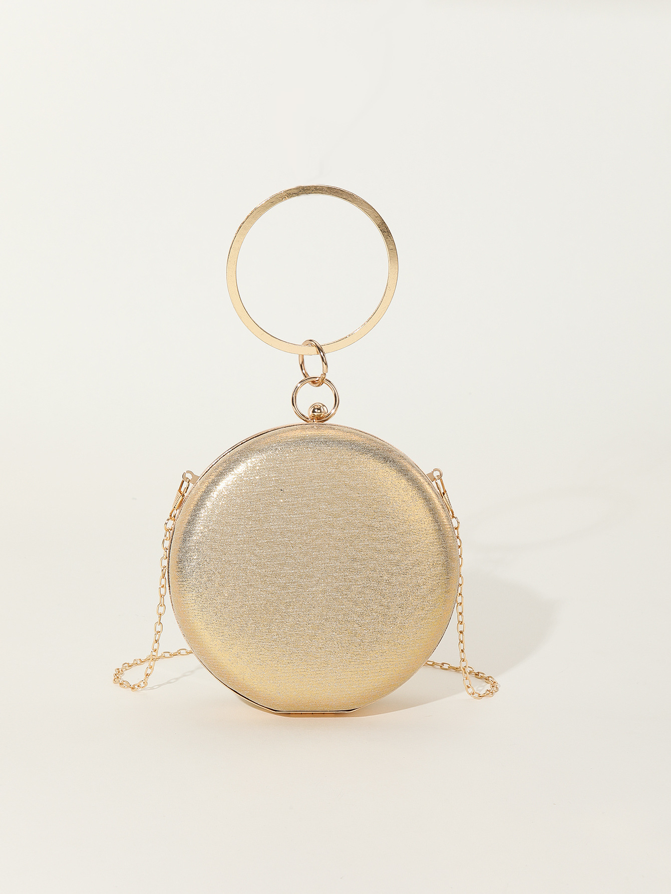 Rhinestone Studded Pancake Tote Bag