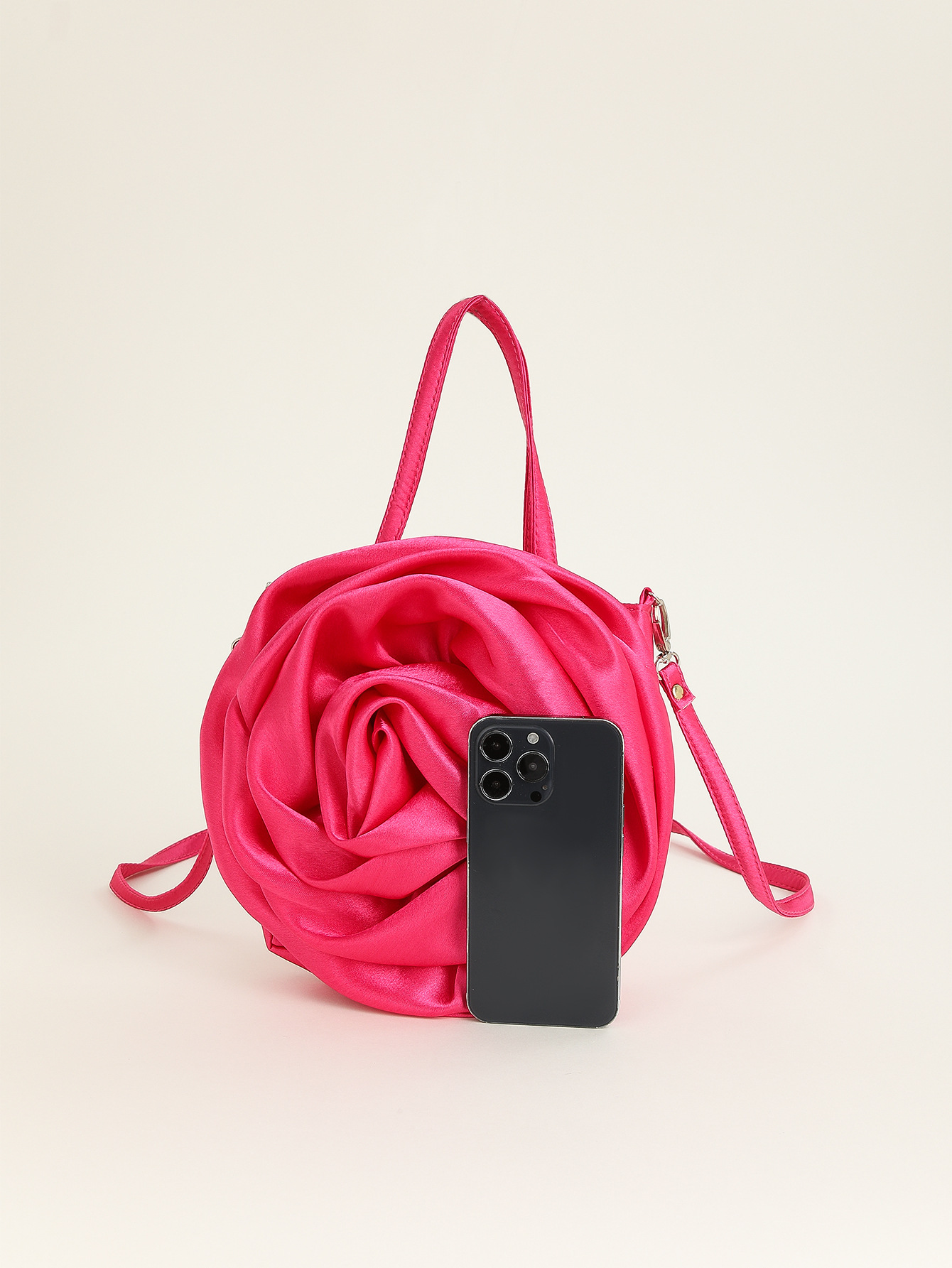 Three-dimensional Rose Tote Bag