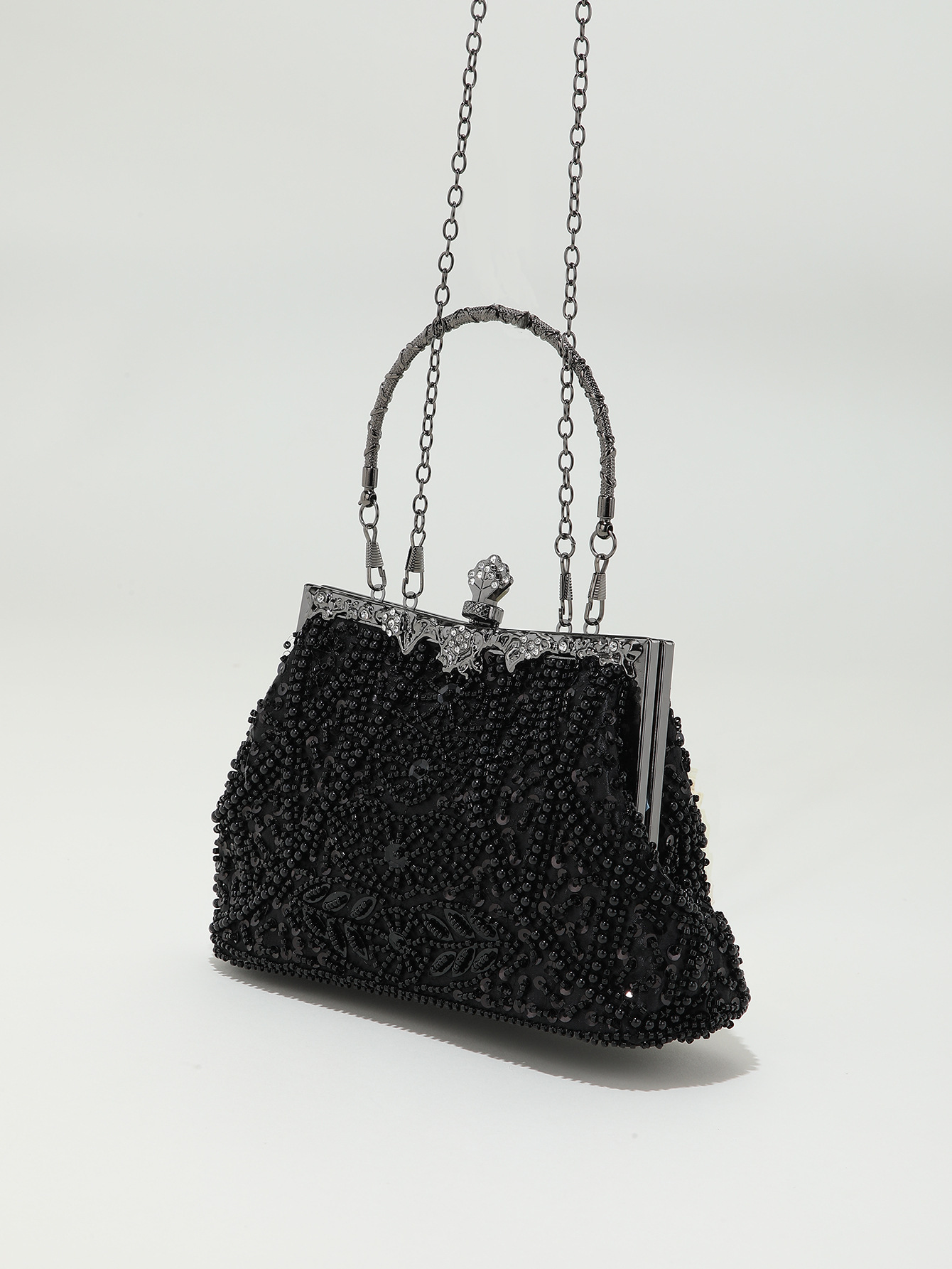Bead Embroidery Beaded Sequins Evening Bag