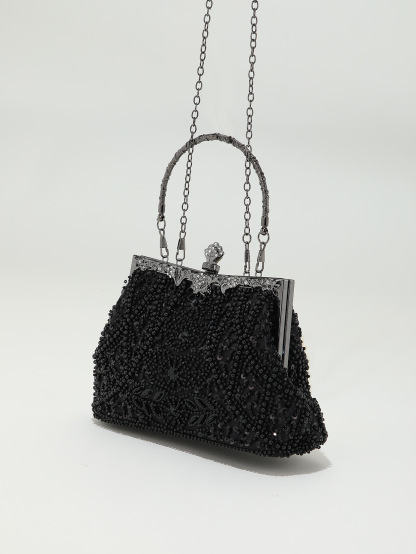 Bead Embroidery Beaded Sequins Evening Bag