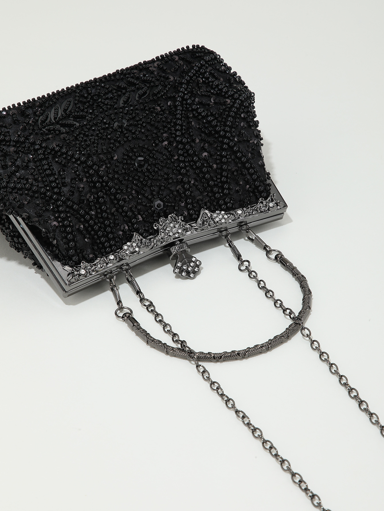 Bead Embroidery Beaded Sequins Evening Bag