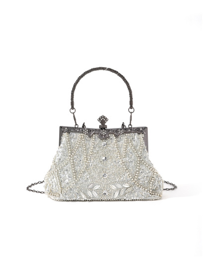 Bead Embroidery Beaded Sequins Evening Bag
