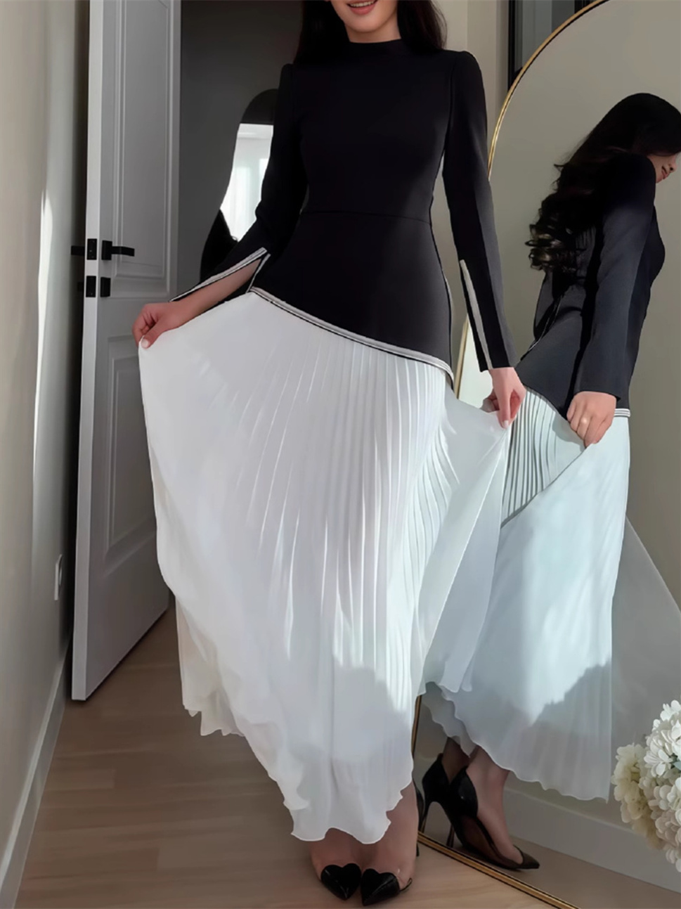 Slim Gradient Fashionable Temperament Dress