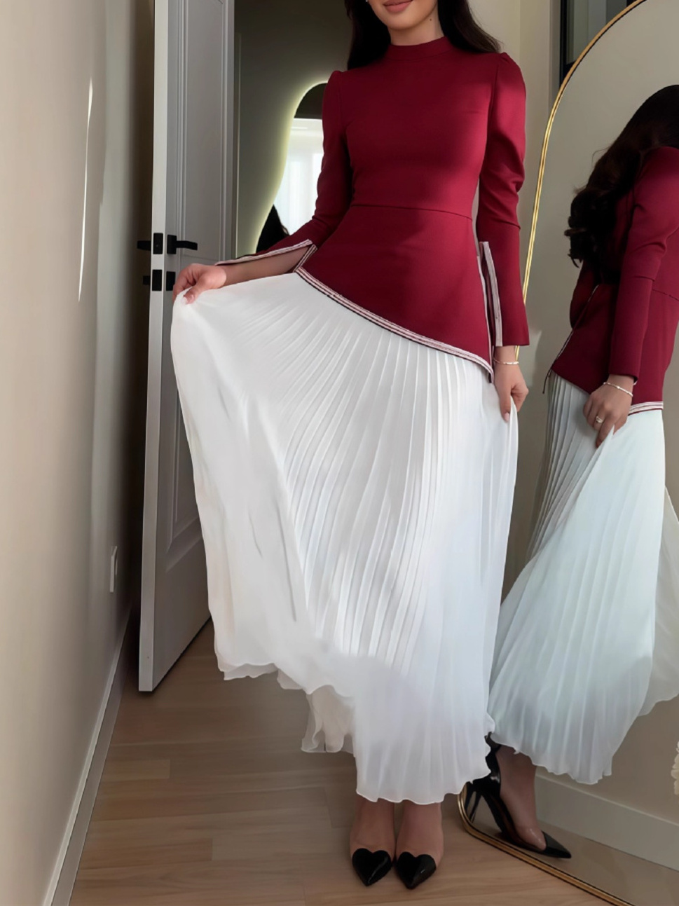 Slim Gradient Fashionable Temperament Dress