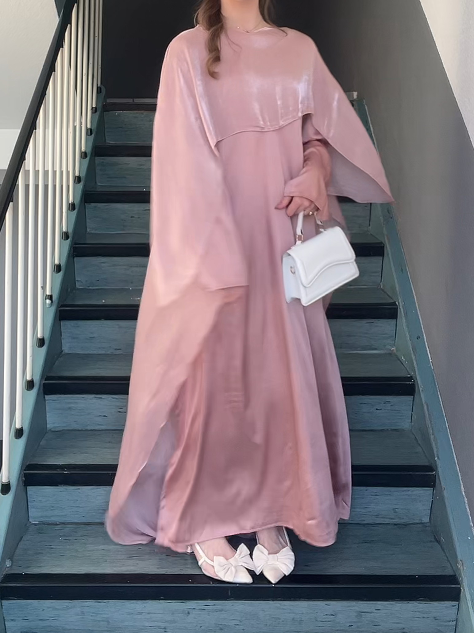 Sweet Solid-Color Silk-Smooth Dress