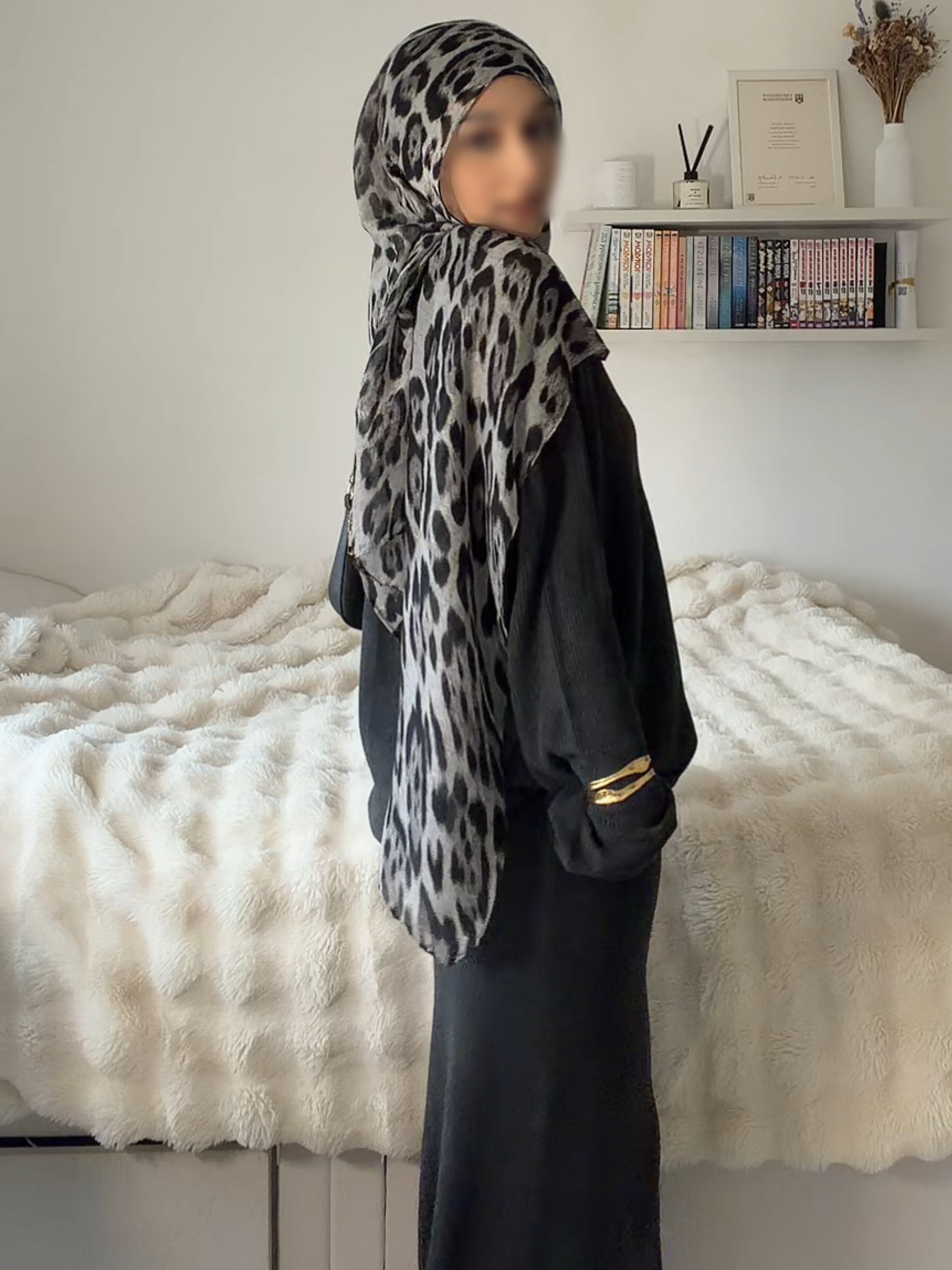 Leopard  Print Classic Hijab