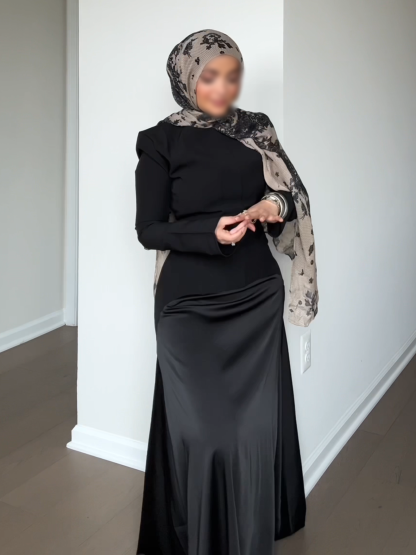 Crew Neck Solid Color Elegant Dress