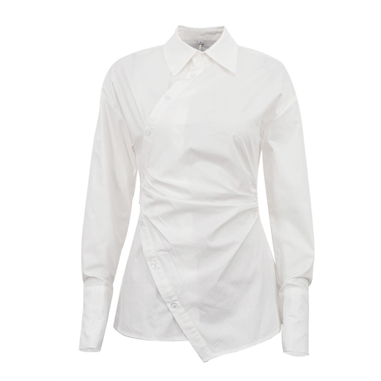 Waist-cinching Irregular Shirt
