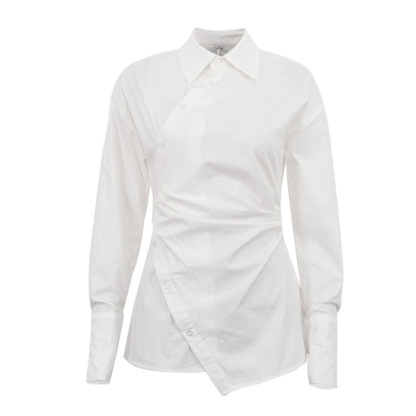 Waist-cinching Irregular Shirt