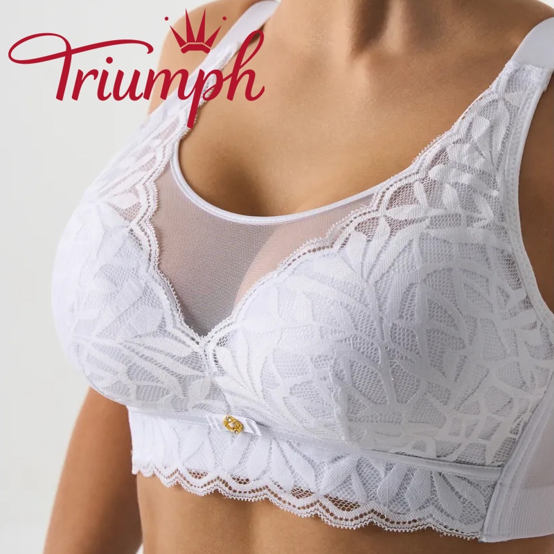 Triumph - (3 sztuki) ——Biustonosz koronkowy bez fiszbin