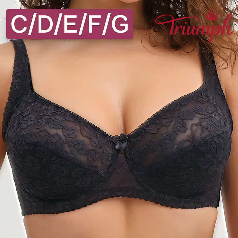 💖Triumph® 3-pak ✨Biustonosz z miękkimi miseczkami w dużym rozmiarze