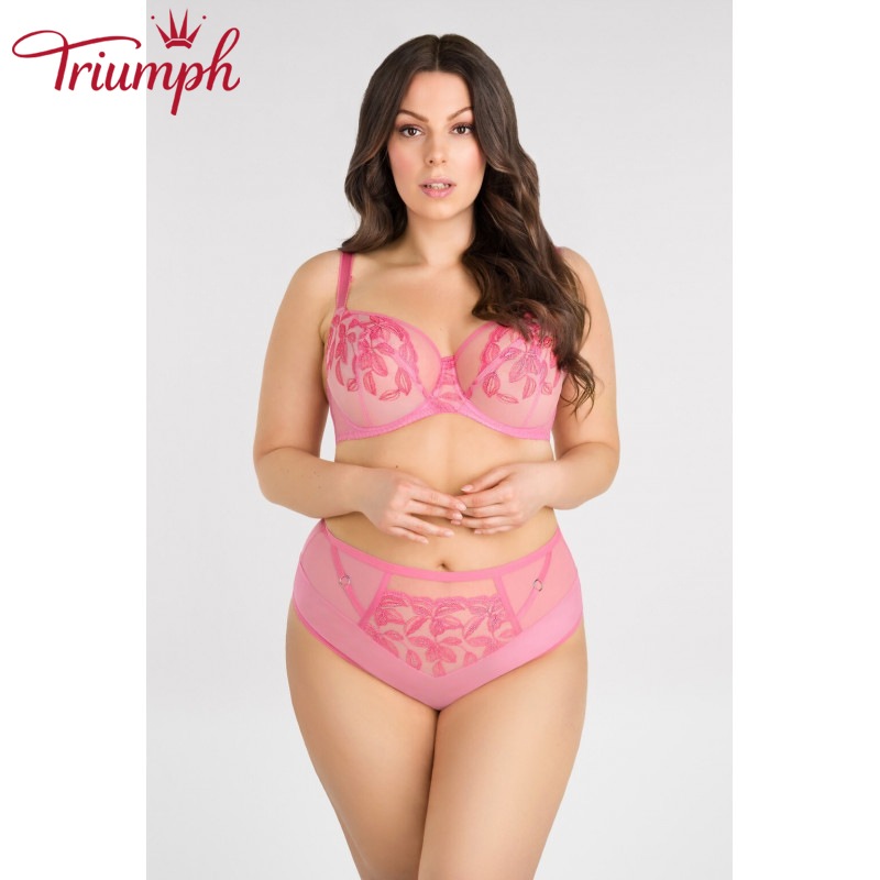 Triumph - (3 szt.) Odpinany miękki haftowany biustonosz