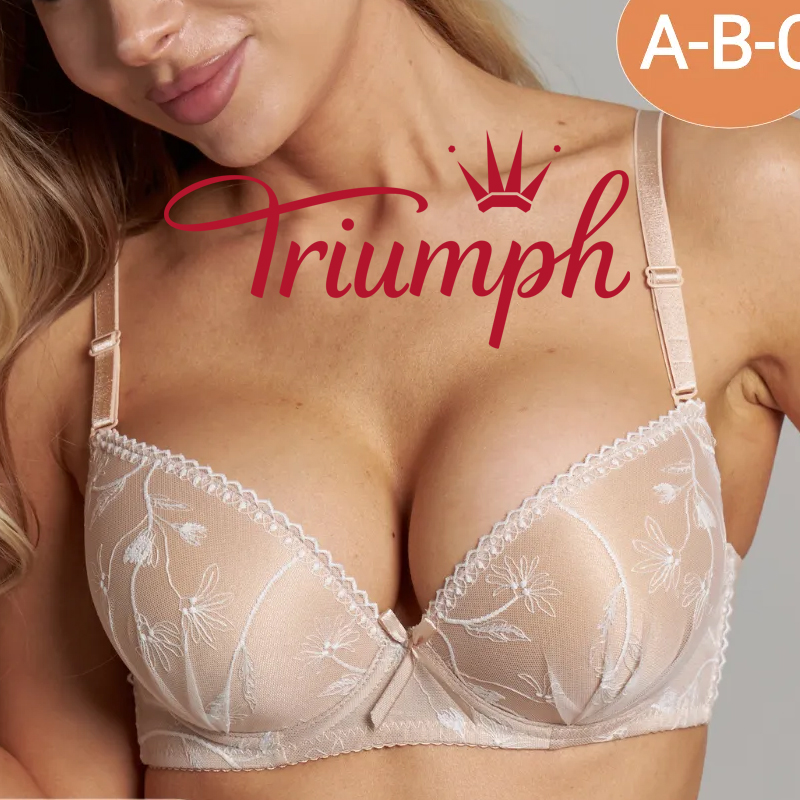 💖Triumph® 3-pak ✨Biustonosz push-up koronkowy