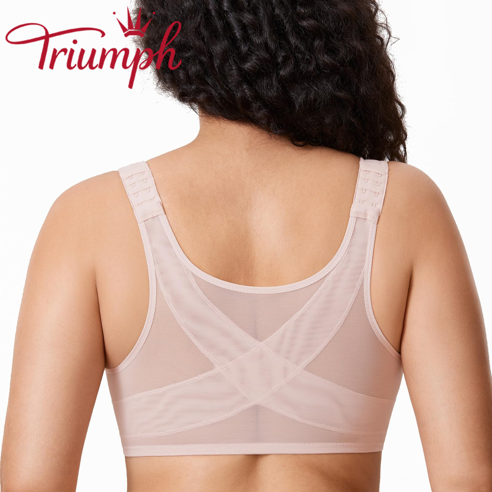 Triumph®👑3 Temptations✨✨70% jakości💝Biustonosz zapinany z przodu, zapewniający pełne pokrycie [75A-120F]