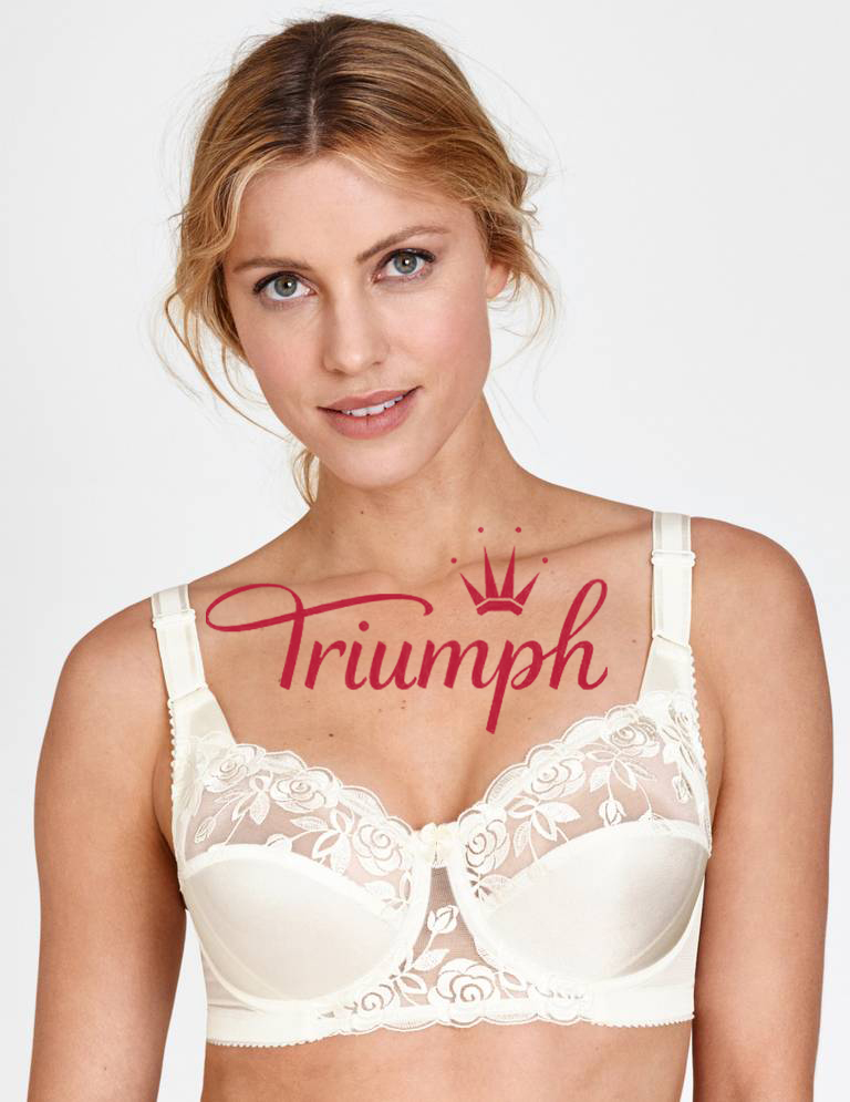 💖Triumph® 3-pak ✨Wygodny biustonosz wzorzysty w dużym rozmiarze