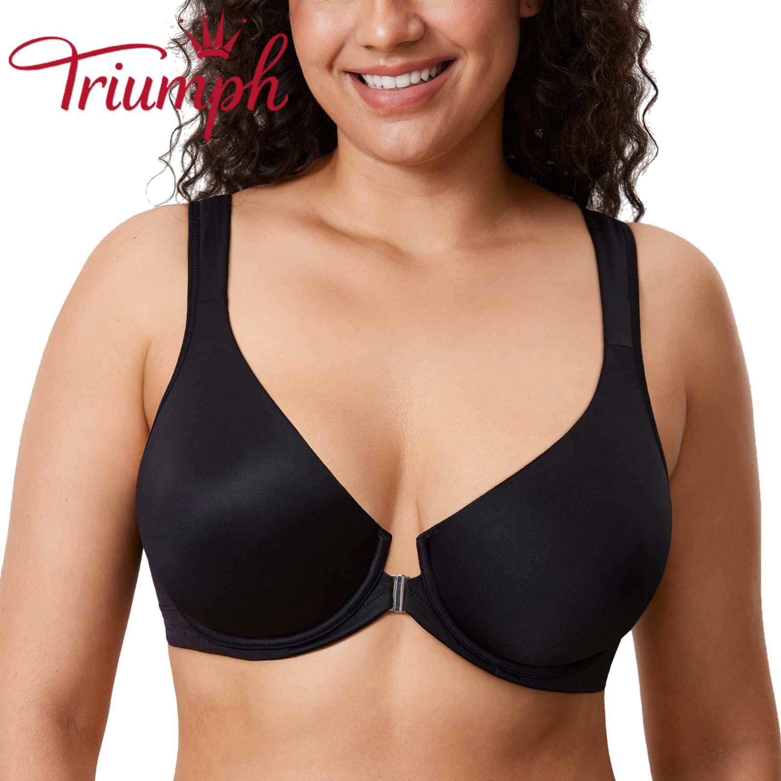 Triumph®👑3 Temptations✨✨70% jakości💝Biustonosz zapinany z przodu, zapewniający pełne pokrycie [75A-120F]