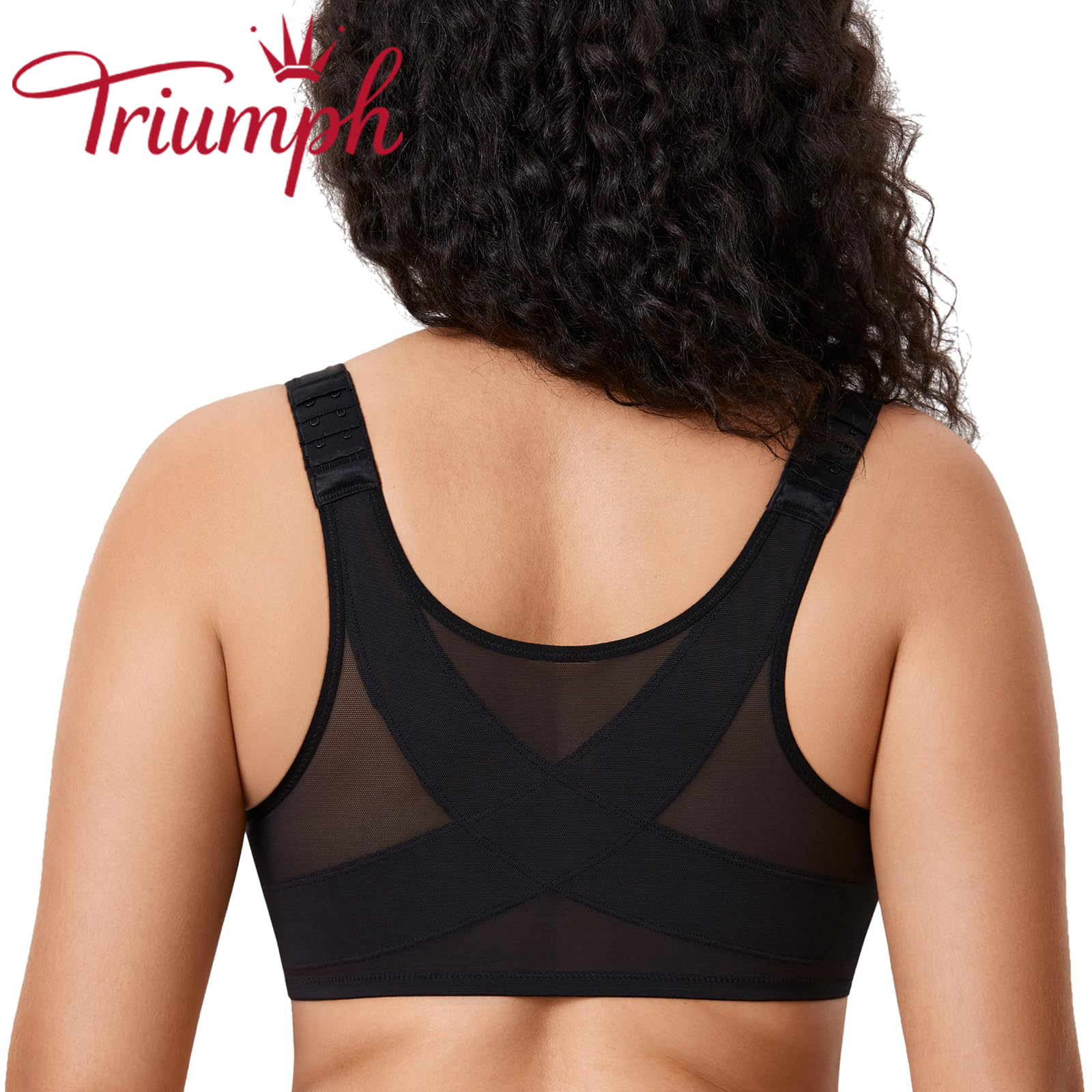 Triumph®👑3 Temptations✨✨70% jakości💝Biustonosz zapinany z przodu, zapewniający pełne pokrycie [75A-120F]