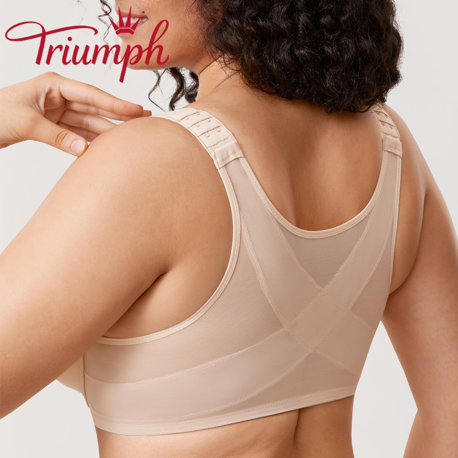 Triumph®👑3 Temptations✨✨70% jakości💝Biustonosz zapinany z przodu, zapewniający pełne pokrycie [75A-120F]