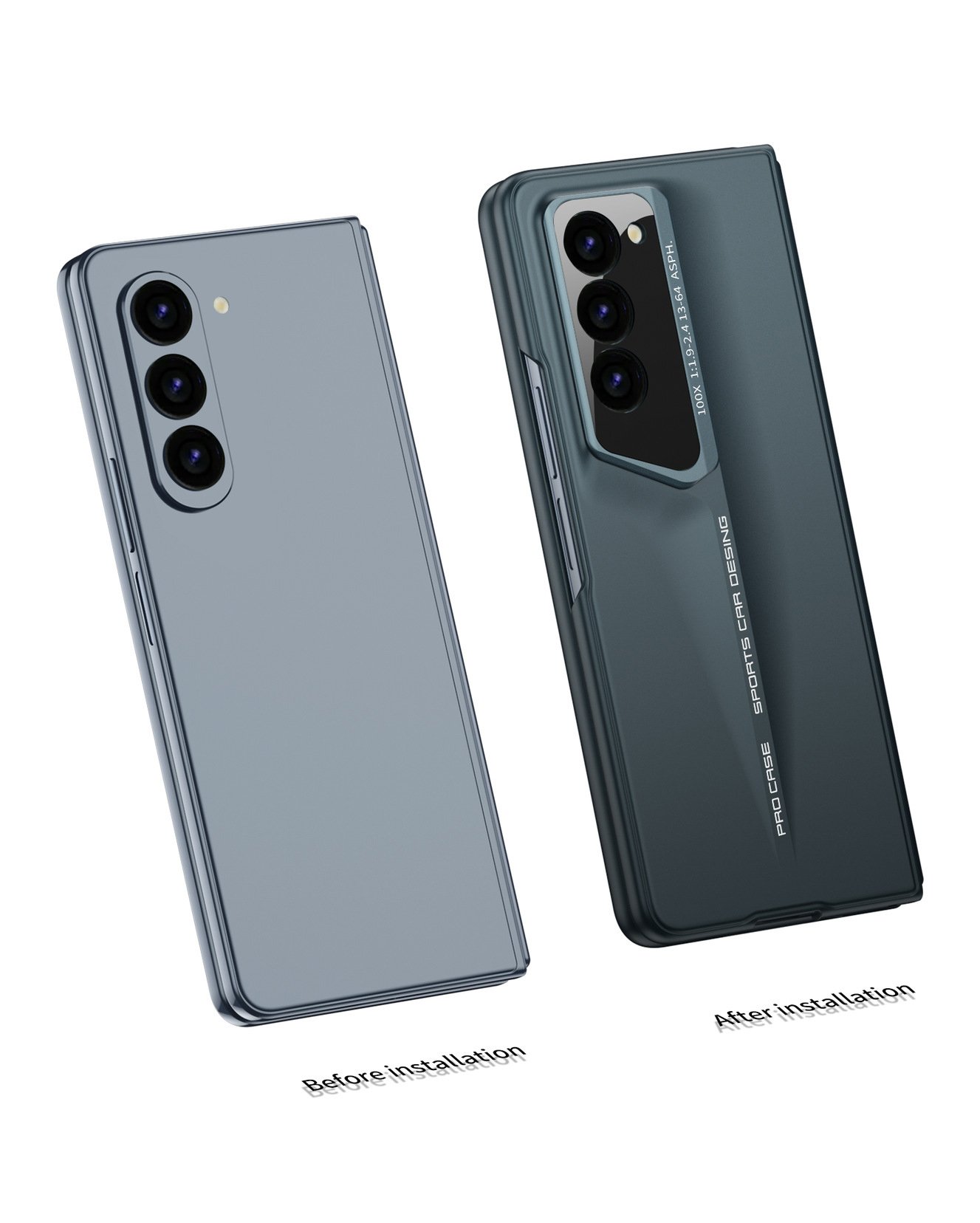 Suitable for Samsung Shell Film Integrated Magnetic Folding Hinge Phone Case