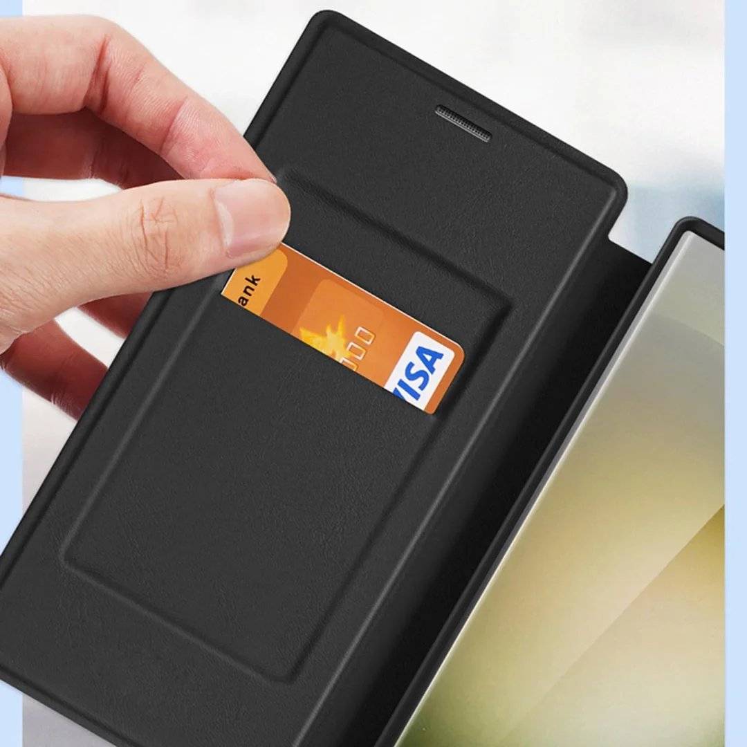 🔥🔥2024 Nowy skórzany magnetyczny stojak etui z klapką na telefon Samsung 23 / 24 Series