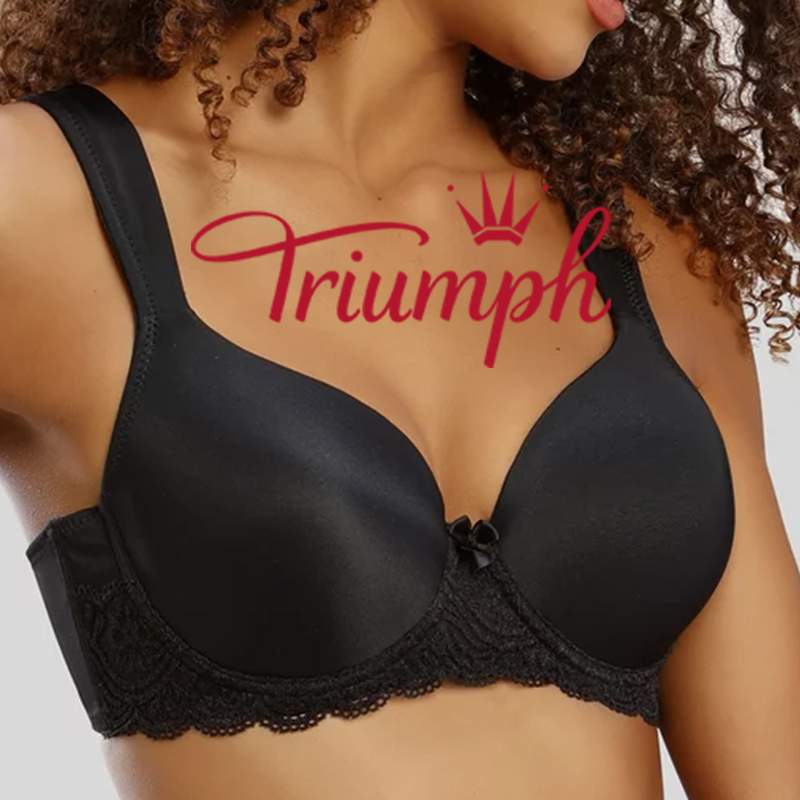 Triumph® – 3 sztuki💖✨2024 Nowość damska miękki biustonosz haftowany plus size